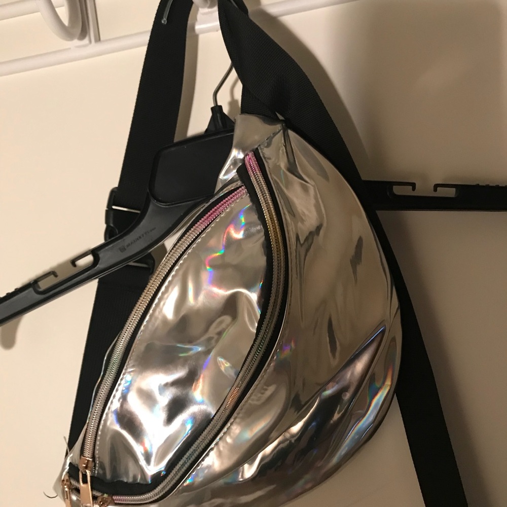 Silver fanny pack